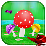Mushroom & Butterfly 3D live w أيقونة