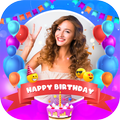 Photo on Birthday Cake and Birthday Greetings