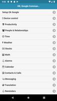 Commands for Ok Google poster