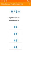 Math games, Learn Brain Test poster