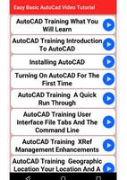 Easy Basic  AutoCad Video Tutorial Poster