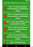 Learn Basic Quickbooks Accounting Video Tutorial capture d'écran 3