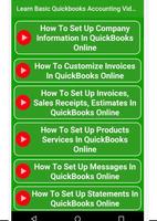 Learn Basic Quickbooks Accounting Video Tutorial capture d'écran 1