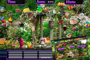 Hidden Objects Secret Garden - Puzzle Object Game capture d'écran 2