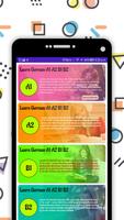 Learn German A1-A2-B1-B2 poster