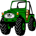 Jeep machine gun