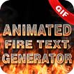 Generador de texto de fuego animado: texto llamean