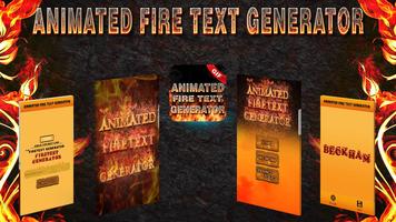 Generator animowanych generatorów ognia: Flaming plakat