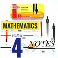 Mathematics form four notes