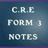 C. R. E form three notes APK