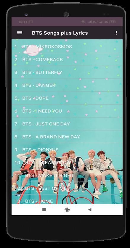 Bts Songs Plus Lyrics Kpop Offline For Android Apk Download