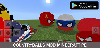 Countryballs mod For Minecraft poster