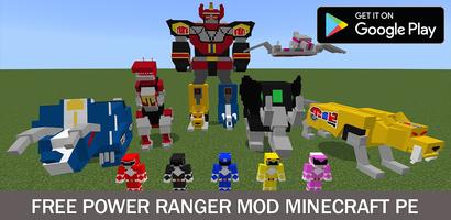 Power Ranger Mod Minecraft Affiche