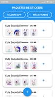 Stickers de conejo snowball Poster