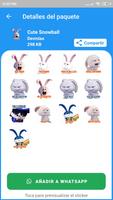 Stickers de conejo snowball screenshot 2