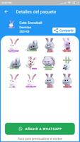 Stickers de conejo snowball captura de pantalla 3