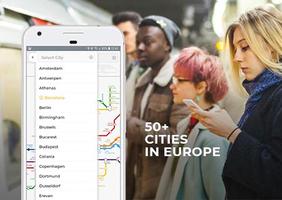 EuroMetro - free subway maps captura de pantalla 3