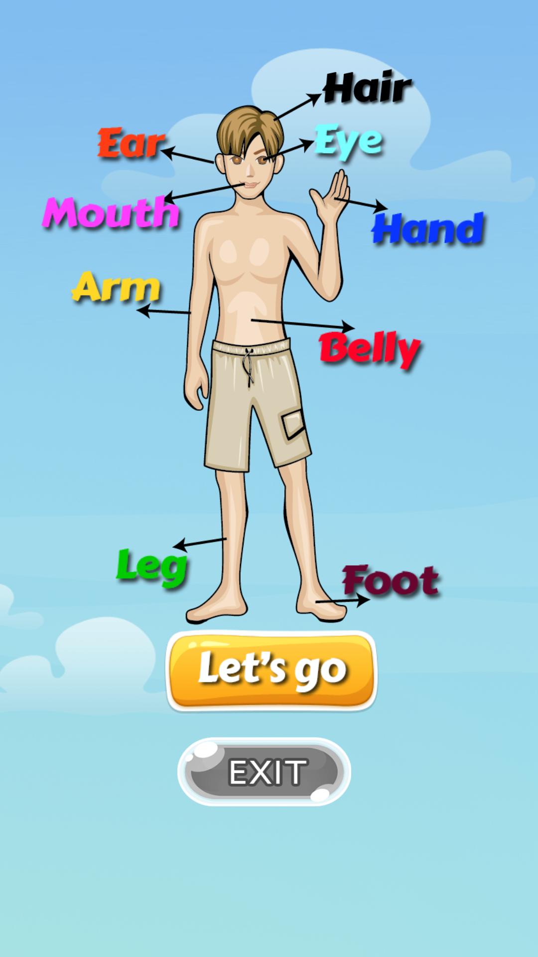 أجزاء جسم الإنسان تعلم اللغة الإنجليزية For Android Apk Download