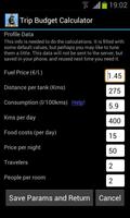 Trip Budget Calculator imagem de tela 1