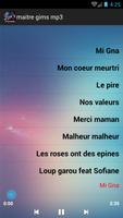 Maitre Gims Mi Gna 2018 تصوير الشاشة 1