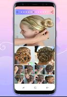 tutorial gaya rambut gadis : cantik natural poster