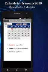 Скачать Calendrier français 2019 gratuit APK