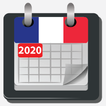 français calendrier 2020 avec jours fériés