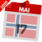 Norsk Kalender 2019 med helligdager icône