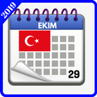 Türkiye takvimi 2019 icône