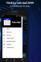 Türkiye takvimi 2019 capture d'écran 1