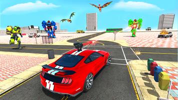 Flying dino car transform game screenshot 1