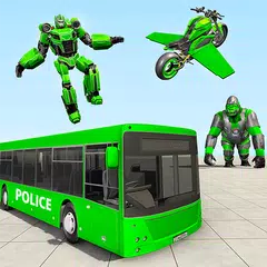 Gorilla Robot Bus Transforming Game
