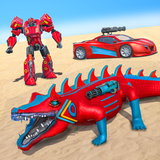 Crocodile Robot Transform Game simgesi