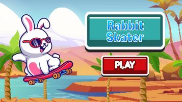 Rabbit Skater Affiche