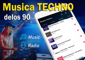 Musica Techno delos 90 poster