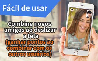 Chat de Vídeo Aleatório - TalkTalkCam Cartaz