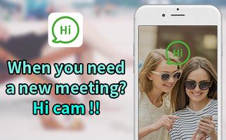 پوستر random video chat, video chat - hi cam