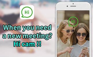 random video chat, video chat - hi cam poster