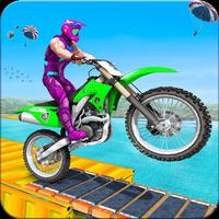 Superhero Bike Stunt Racing 3d-poster