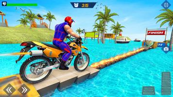 Superhero Bike Stunt Racing 3d screenshot 1