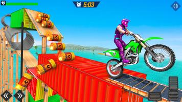 Superhero Bike Stunt Racing 3d screenshot 3