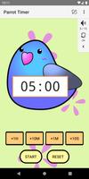 Cute timer app :Parrot Timer plakat
