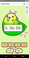 Cute timer app :Parrot Timer تصوير الشاشة 1