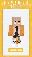 Peau d'Halloween Minecraft Affiche