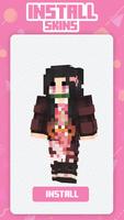 Skin d'Anime Féminin Minecraft capture d'écran 3