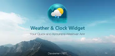 天氣和時鐘部件的 Android (天氣預報)