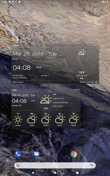 天气和时钟部件的 Android (天气预报) 截图 8