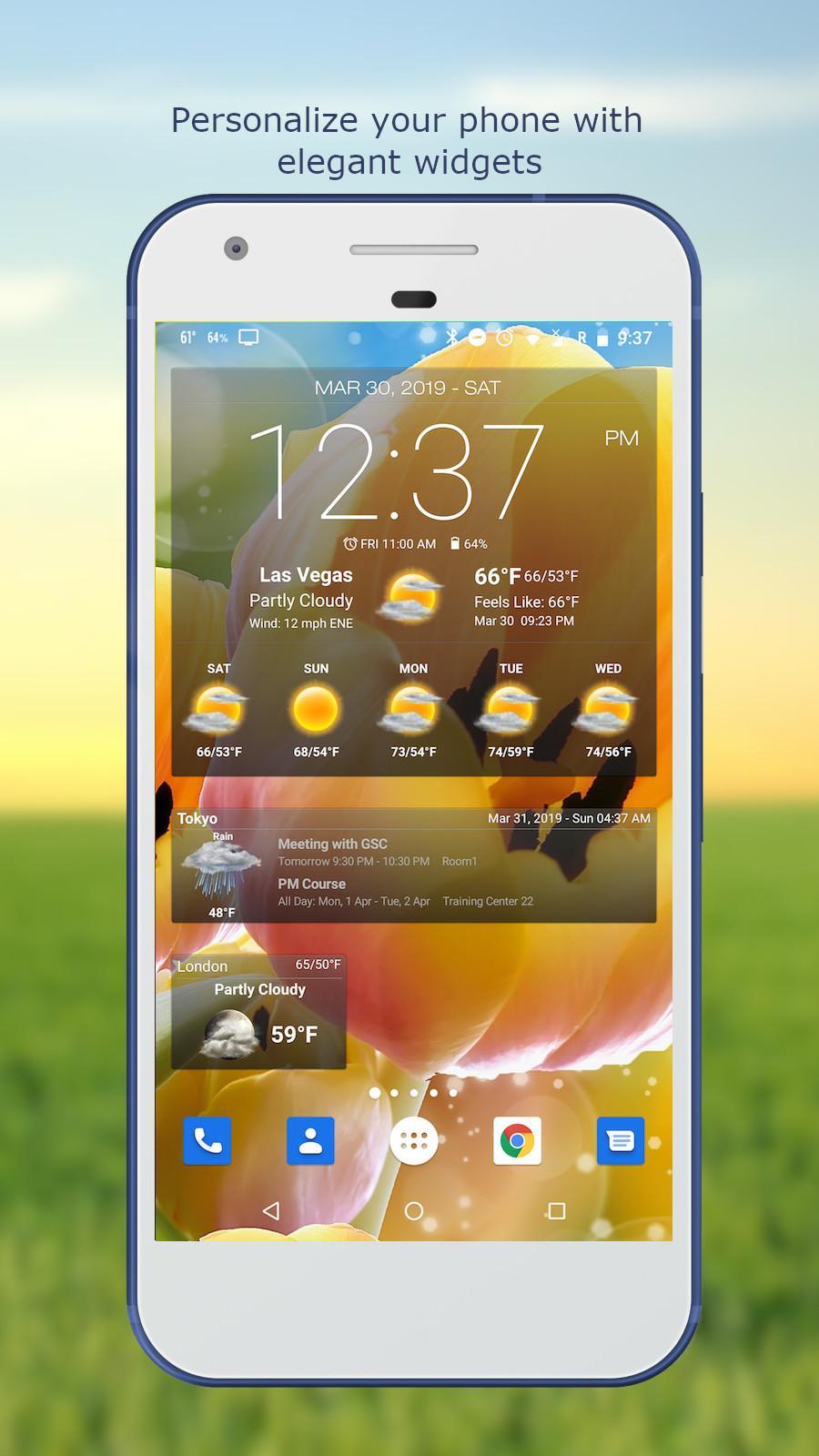 Wetter & Uhr Widget für Android (Wettervorhersage) für Android - APK  herunterladen