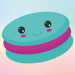 Fortune macaron cookie