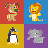 آیکون‌ Animals memory game for kids